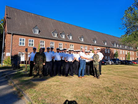 Verabschiedung in der Kaserne in Hilden