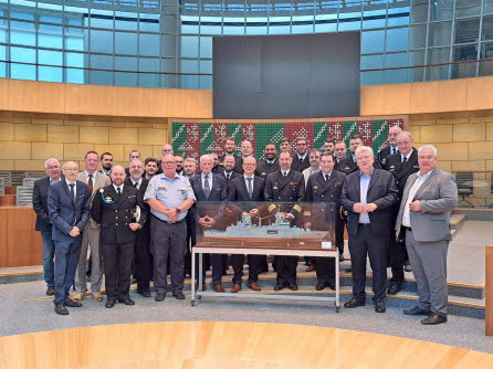 Empfang im Landtag durch Landtagsprsident Kuper